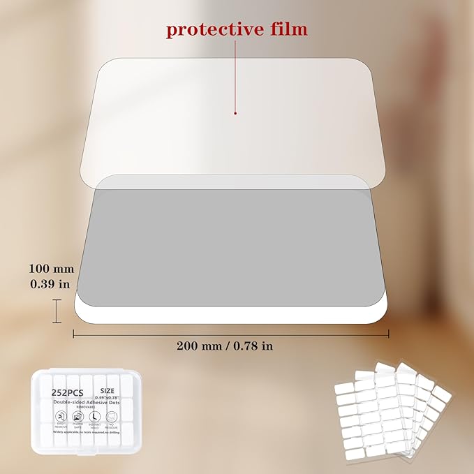 Clear Glue Point Dots Double Sided Removable Transparent Nano Adhesive Sticky Dots for Walls Balloons Craft Wedding Decoration