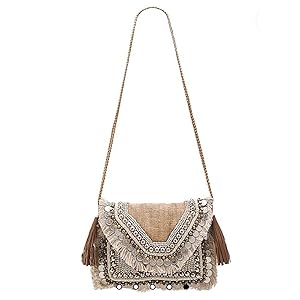 Women Shashi Clutch bag, Beige