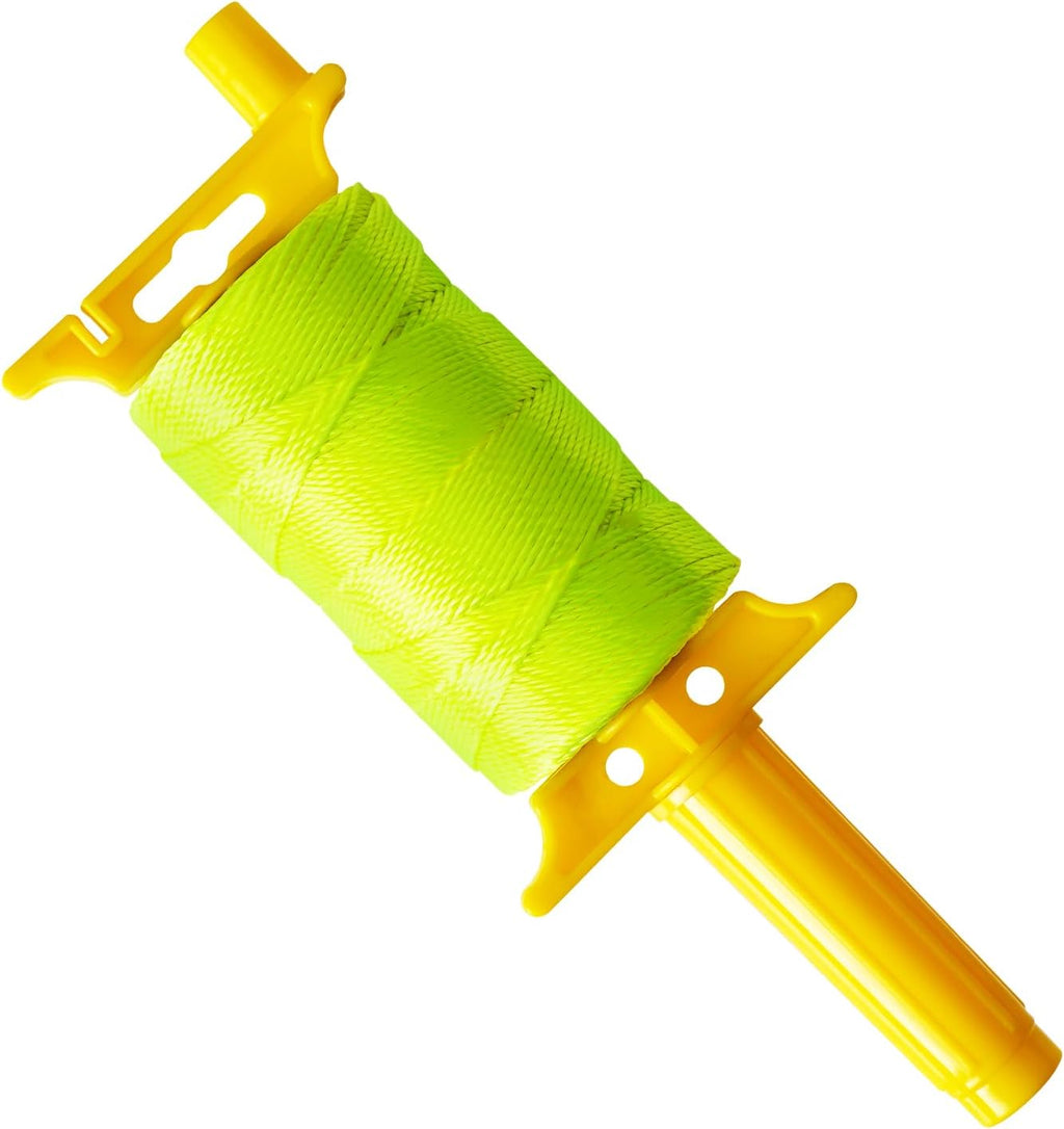 Reloadable Line Reel,Mason Line String Line,600 Ft Length Nylon Twine,Nylon String for Gardening Or Masonry Tools,Twine String for Gardening,Yellow