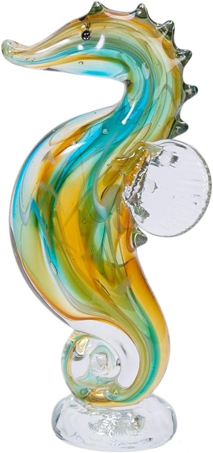 Tropic Color Seahorse Glass