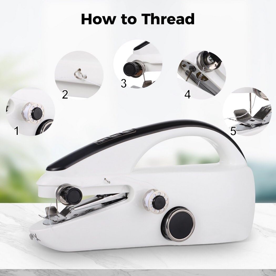 Handheld Sewing Machine, Mini sewing machine, Easy to Use and Fast Stitch Suitable for Beginners