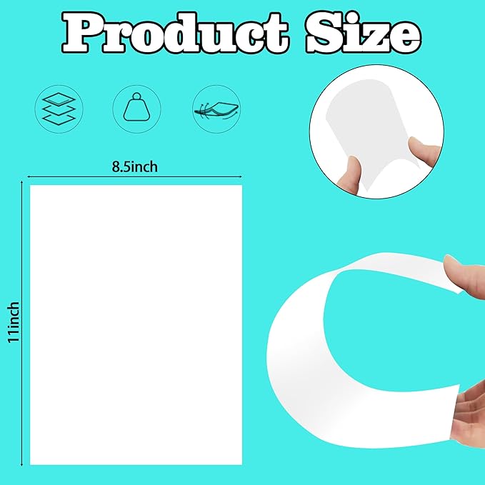 Poster Board 8.5''x 11'',25 Sheets White Cardboard Sheets,Small Poster Board 250GSM,Presentation Board for School Arts Craft Projects Drawing Display