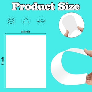 Poster Board 8.5''x 11'',25 Sheets White Cardboard Sheets,Small Poster Board 250GSM,Presentation Board for School Arts Craft Projects Drawing Display