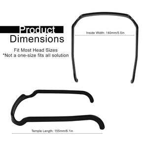 Curly Hair Headband 2Pcs Sunglasses Shape Headbands