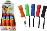 LED FLASHLIGHT- Rubber- Batteries Included