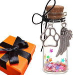 Loss of Pet Sympathy Glass Bottle Gift for Pet Owner, Pet Memorial Pet Loss Gifts, Dog Cat Memorial Gift, Pet Remembrance Gift in Memory of Dog Cat, Pet Remembrance Sympathy Condolence Gifts