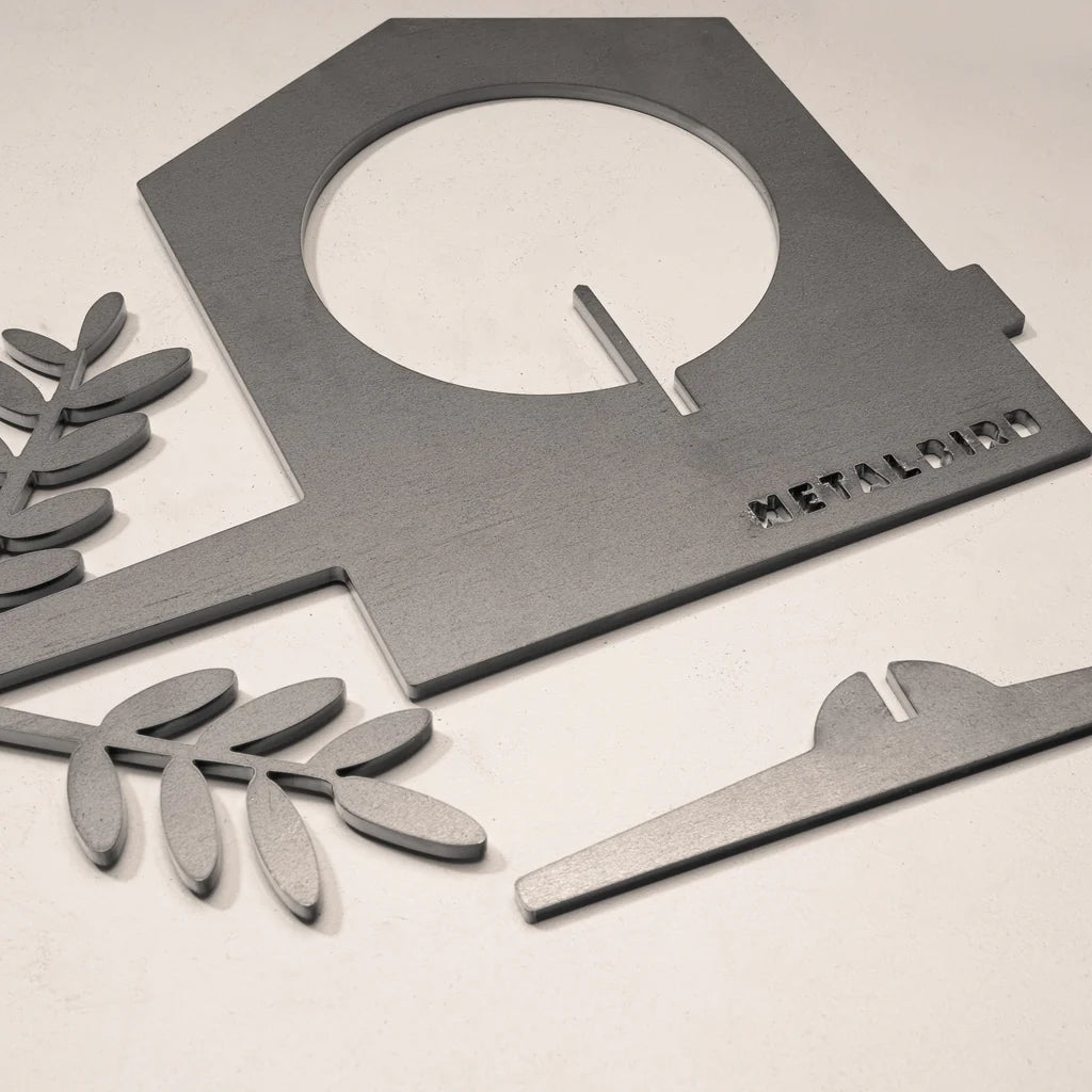 Metal House Bird Feeder