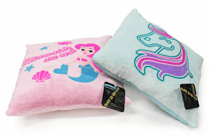 Glow-In-Dark Pillow (13x13) (Mermaid &  Unicorn)