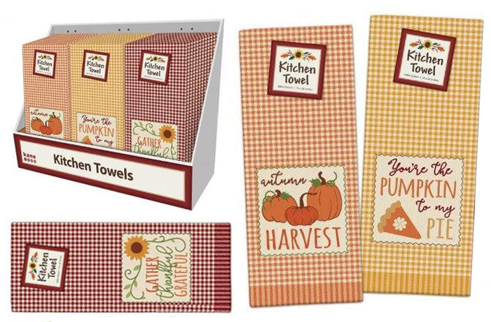 Harvest Kitchen Towel (Cotton) (Embroidered)