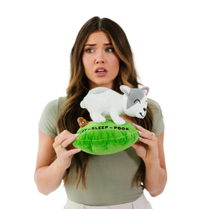 Punchkins-Eat Sleep Poop Frenchie Bulldog Plush
