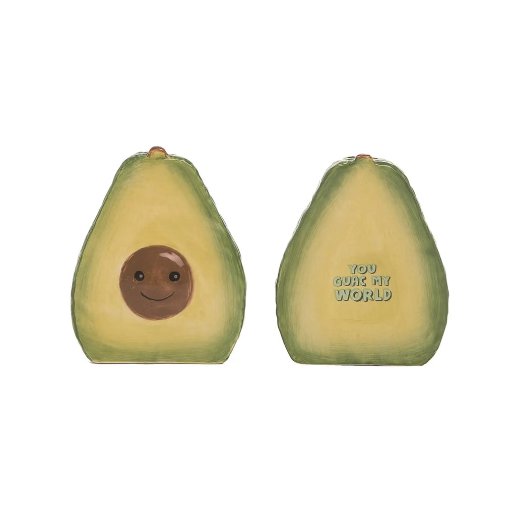 Dolomite 3 in. Green Spring Avocado Salt and Pepper Set