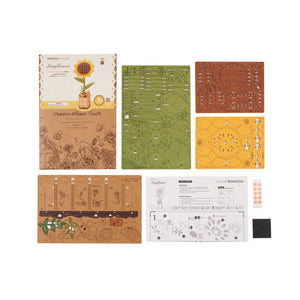 3D Wooden Flower Puzzles: Sunflower
