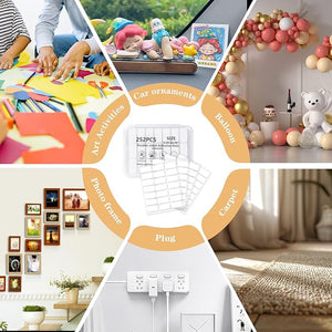 Clear Glue Point Dots Double Sided Removable Transparent Nano Adhesive Sticky Dots for Walls Balloons Craft Wedding Decoration