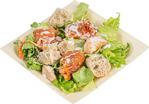 Restaurantware - Taipei 5.1 x 5.1 Inch Square Serving Plates, 200 Disposable Party Plates - Sustainable, Greaseproof, Poplar Wood Plates, Heavy-Duty, For Parties, Weddings, Camping, Picnics, And More