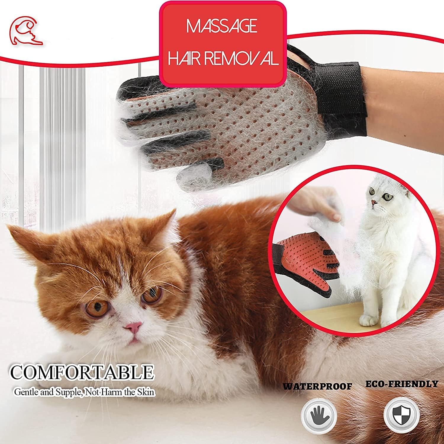 Grooming Bath Glove for Dogs/Cats
