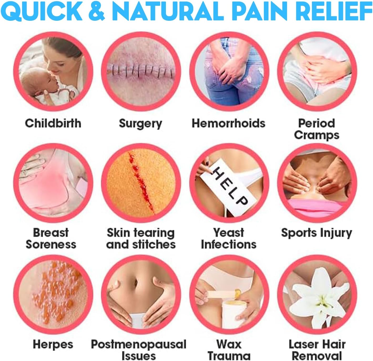 2 PCS Reusable Perineal Cooling Pad, Hemorrhoid and Perineal Ice Packs, Postpartum and Hemorrhoid Pain Relief, Hot & Cold Packs for Women After Pregnancy and Delivery with Washable Sleeves