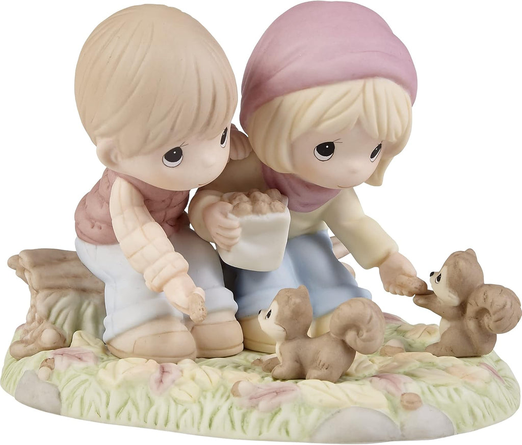 I'm Nuts About You Figurine Bisque Porcelain 6.2"x4.5"x4.5"H