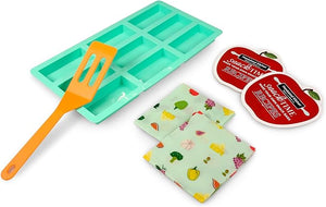 Snack Time 10-piece Snack Bar Making Set with Including Reusable Beeswax Wraps and Recipes