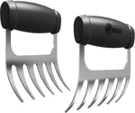 Metal Meat Claws for Shredding Pulled Pork, Chicken, Turkey, and Beef- Handling & Carving Food - Barbecue Grill Accessories for Smoker, or Slow Cooker - Knuckle Grip