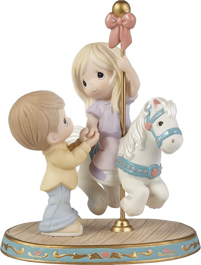 Your Love Makes My World Go Round Bisque Porcelain 6x4x7.7"H