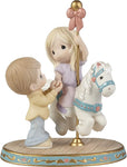 Your Love Makes My World Go Round Bisque Porcelain 6x4x7.7"H