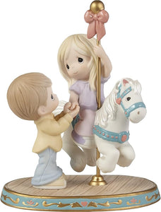 Your Love Makes My World Go Round Bisque Porcelain 6x4x7.7"H