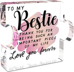 Best Friend Birthday Gifts for Women, Friendship Gifts for Women, Bestie Acrylic Puzzle Plaque Keepsake for Soul Sister Female Best friend Work Besties Birthdays, Graduation Gift for Her