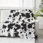 Cow Print Blanket 40"x 50", Fuzzy Fleece