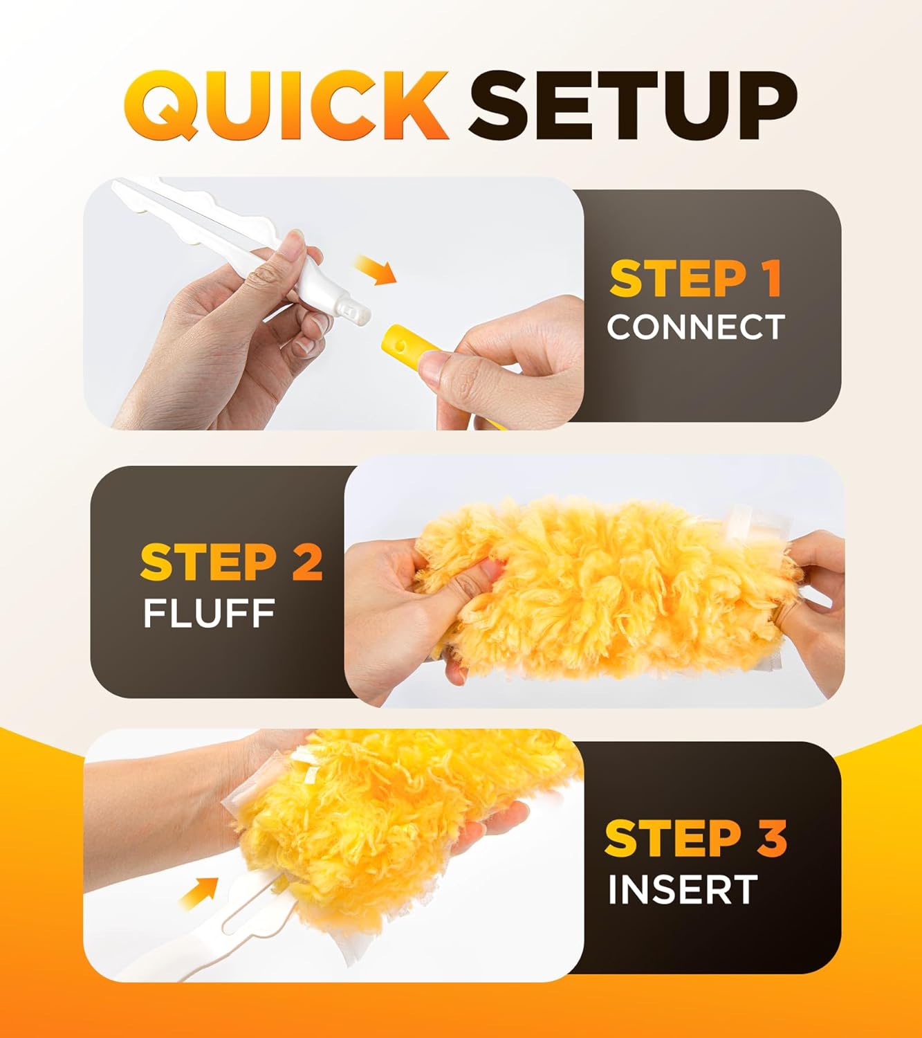 Heavy Duty Duster Refills for Swiffer Duster, 20 Count Duster Refills with 1 Handle, Multisurface 360° Dusters with 4X Microfibers, Unscented Disposable Dusters for Cleaning