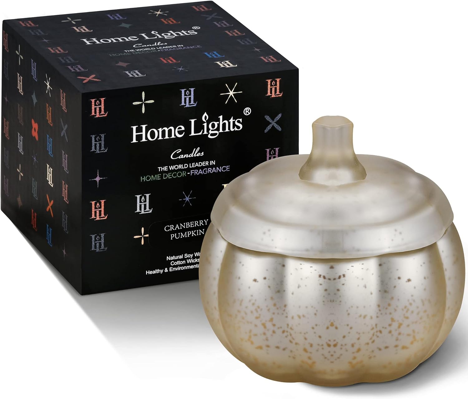 Scented Candles for Home Decoration - Aromatherapy Candles - Pumpkin Shaped - Cranberry Pumpkin | Thanksgiving Candle Gift Natural Soy Wax Candles