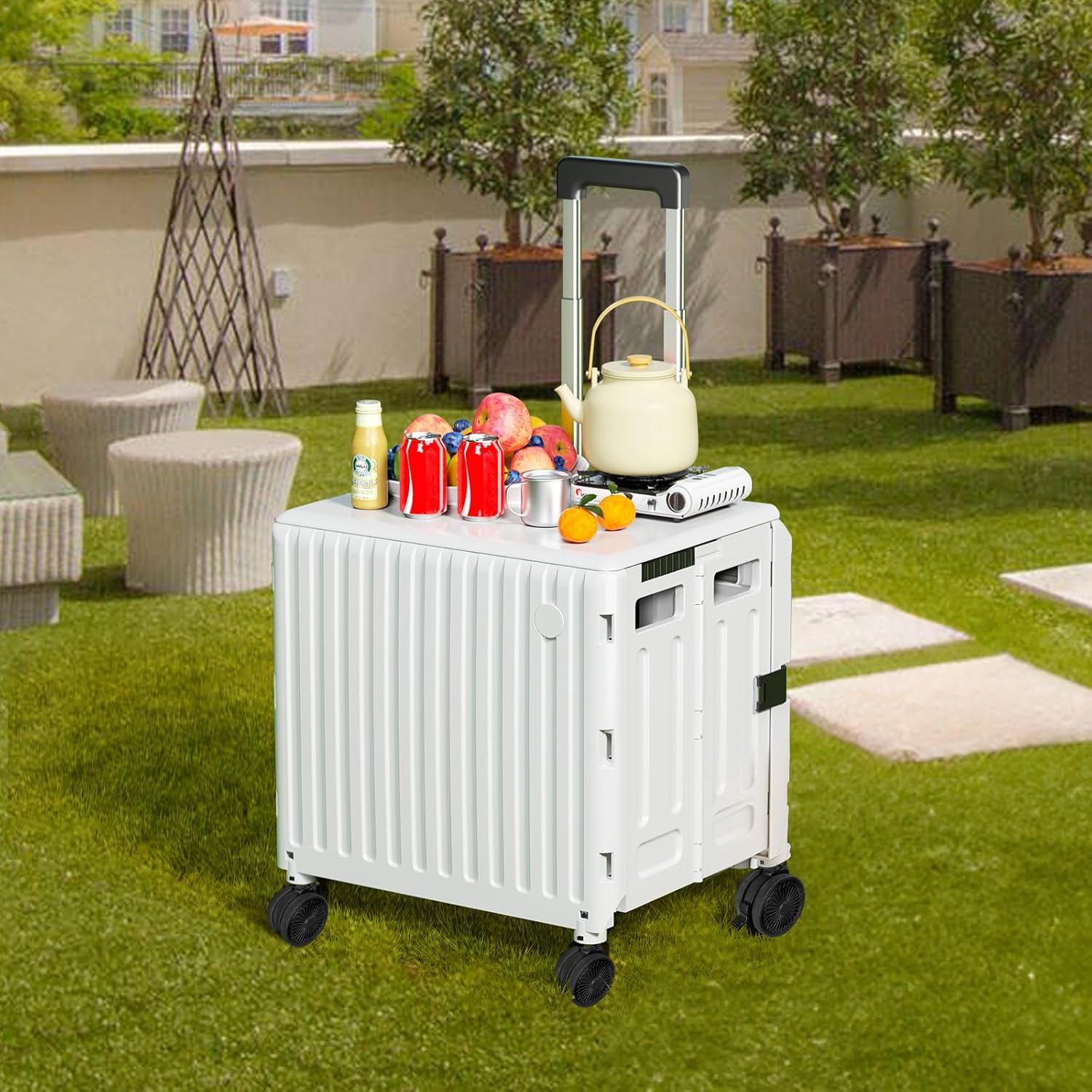 Multi-Purpose Trolley Wheels, Trolley, (Black, 5 cm)