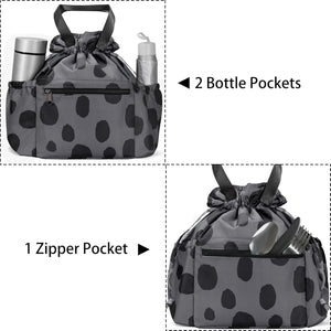 Lunch Bag for Women - Leakproof Insulated Cooler Bag for Work, Picnic, Camping, Beach - Cheetah