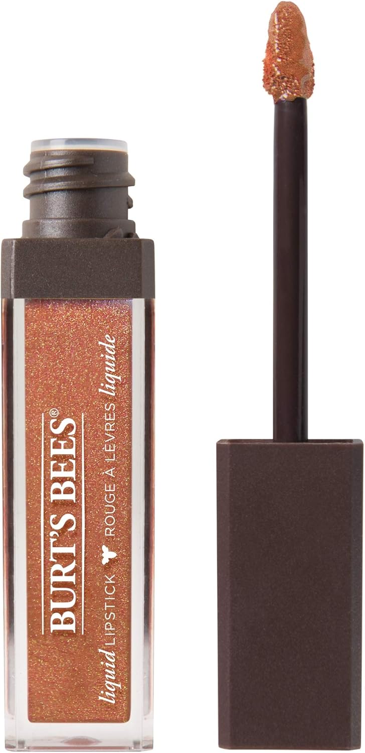 Burt's Bees 100% Natural Moisturizing Liquid Lipstick, Pouring Nude - 1 Tube, 1 Count