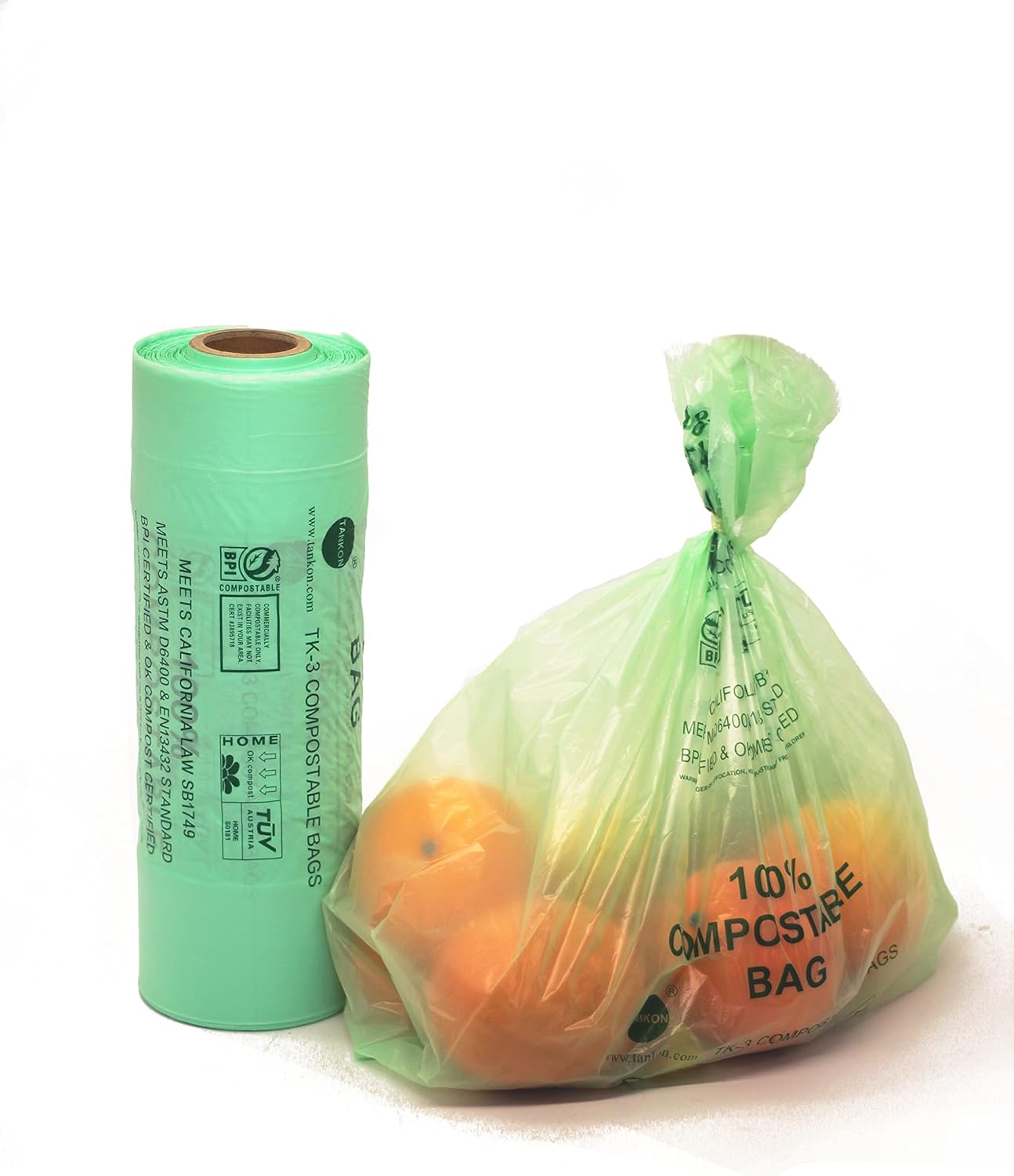 250 Count, 15"x17", Compostable Produce Bags