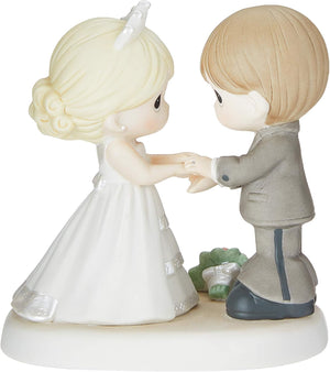 From This Day Forward Figurine, Bisque Porcelain, 5.2"x3.75"x5.5"H