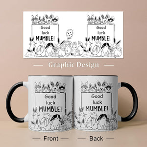 Easter Bunny Mug, Bunny Gifts for Women Men, Easter Coffee Mugs for Rabbit Lovers, Cute Rabbit Pattern Decoration, Ceramic Mugs 11oz, Microwave & Dishwasher Safe