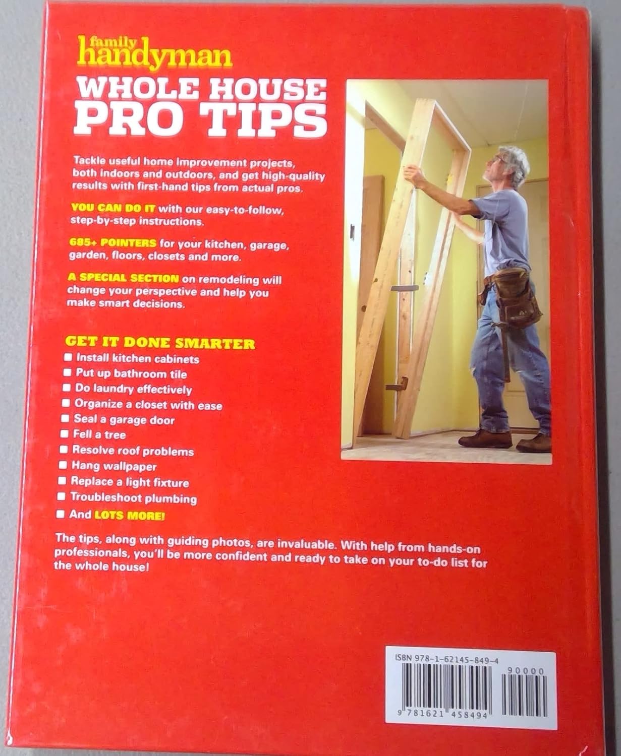 Family Handyman Whole House Pro Tips Hard Cover Book 272 Pages 8.25"x11"