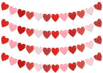 Felt Heart Garland Decorations (Set of 4)