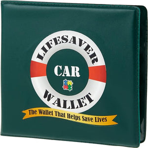 Lifesaver Car Wallet Auto Registration and Insurance Card Holder Auto Organizer For Visor Glovebox
