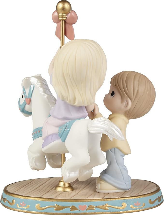 Your Love Makes My World Go Round Bisque Porcelain 6x4x7.7"H