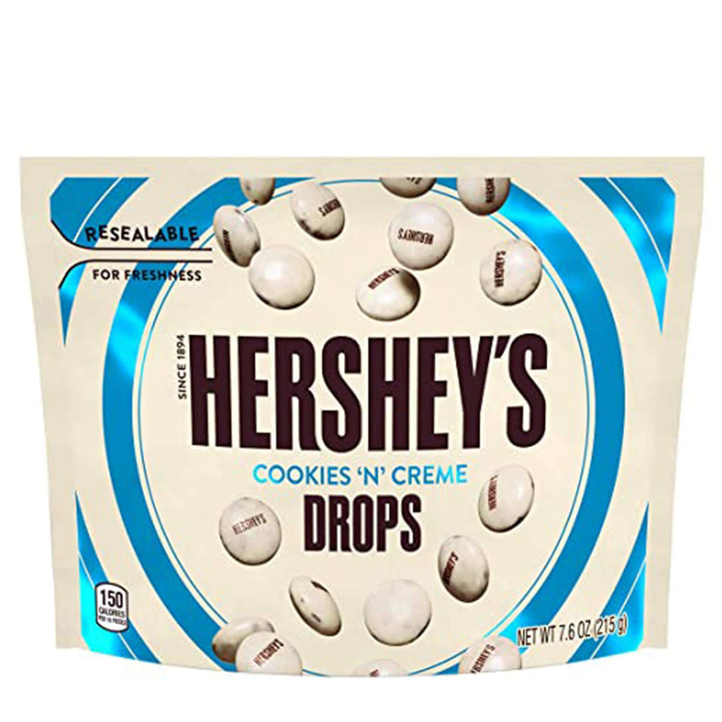 HERSHEYS DROPS COOKIES & CREAM DROPS 8 OZ (Best By: 06/2025)