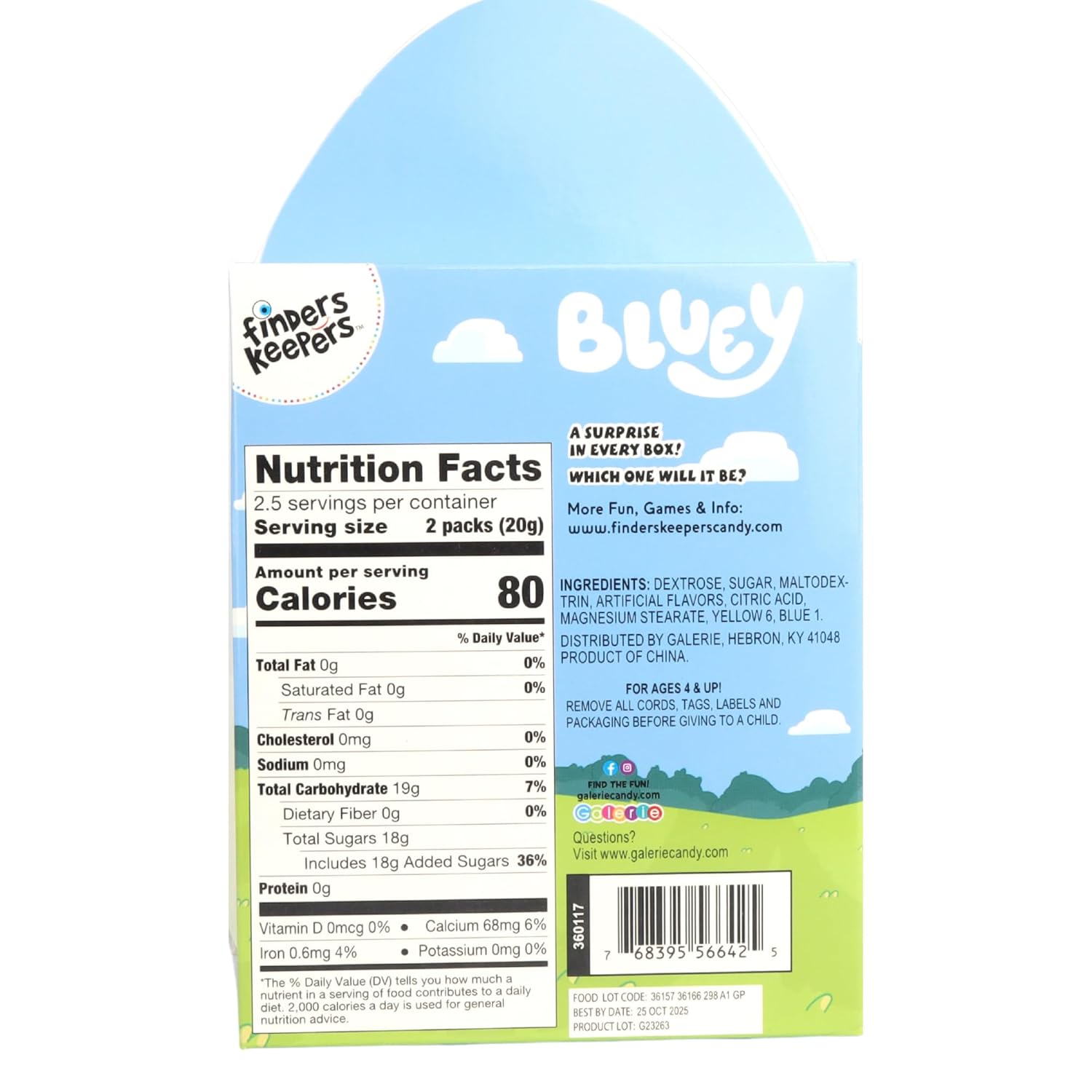 Finders Keepers Gift Egg with Candy,  1.76 Ounces (Best By: 08/2026)