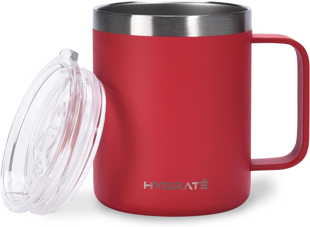 Travel Coffee Tumbler - 12oz - Insulated Tumbler with Double Vacuum Thermal Insulation - Secure Lid - Ideal for Coffee Enthusiasts and On-the-Go Men and Women - Travel Coffee Mugs