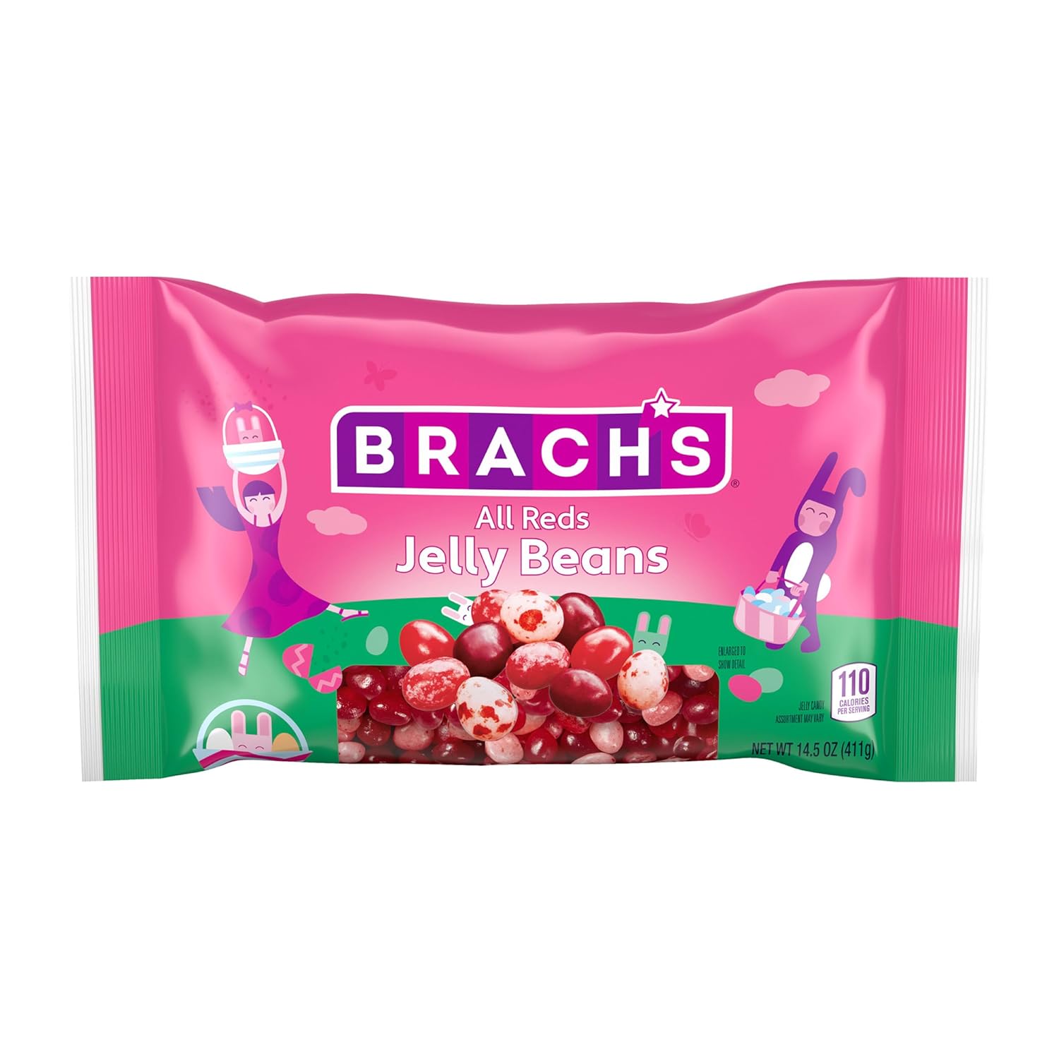 Brach's All Reds Jelly Beans, Springtime Easter Candy, 14.5 oz (Best By: 03/2026)