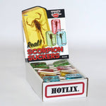 Hotlix Scorpion Suckers - (4- Pack) includes - Apple, Blueberry, Strawberry, Banana Flavors with real Scorpion