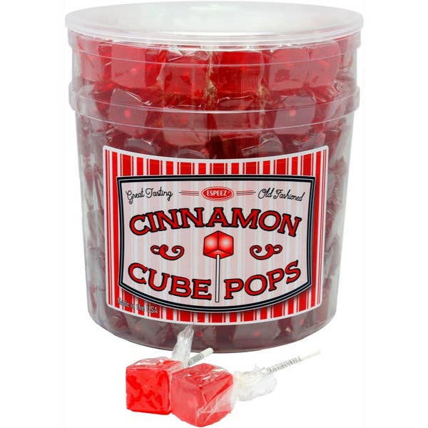 Cinnamon Cube Gourmet Lollipop (1 - Lollipop)