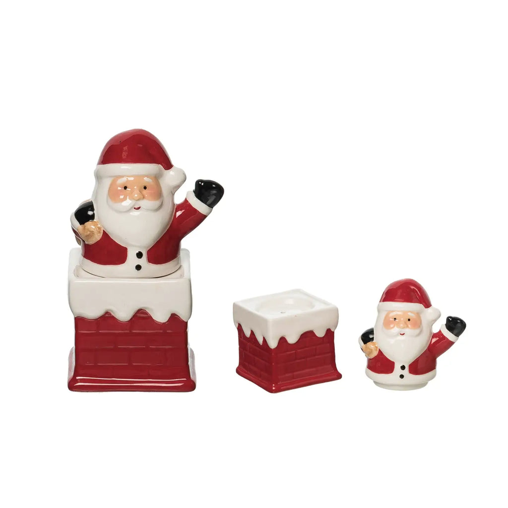 Santa & Chimney Salt and Pepper Shakers Set