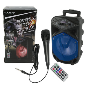 Bluetooth Speaker W/ Microphone- 8"