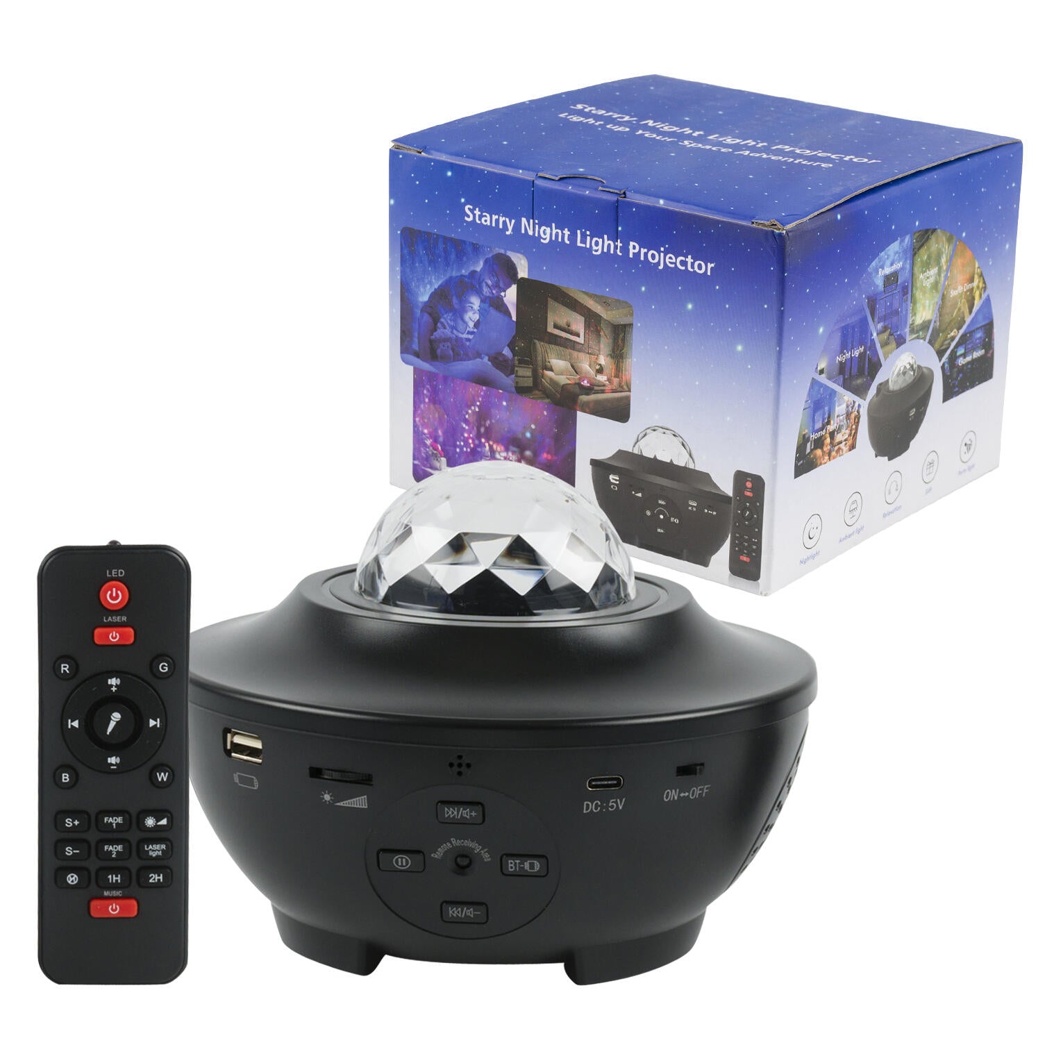 Bluetooth Speaker W/ Projector Light
