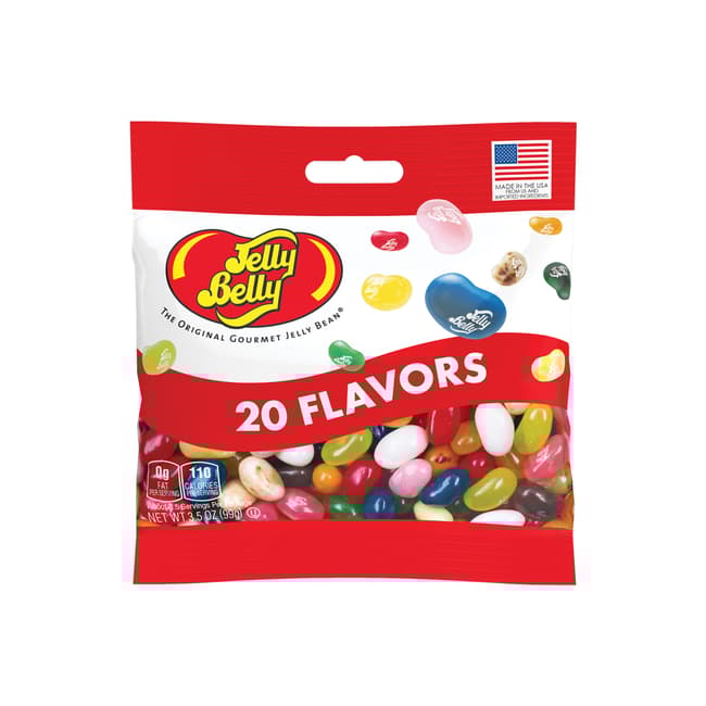 20 Assorted Jelly Bean Flavors 3.5 oz (Best By: 03/2026 to 011/2026)